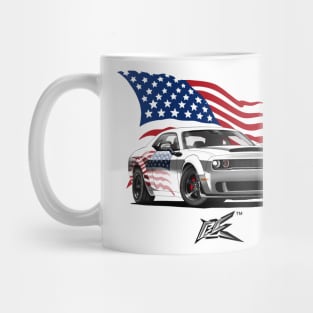 dodge challenger hellcat demon Mug